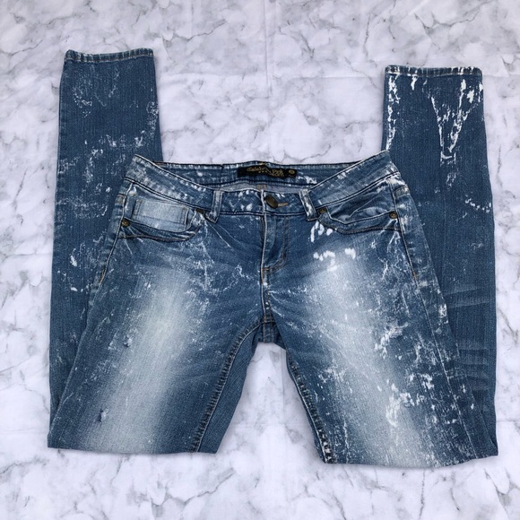 Celebrity Pink Denim - Celebrity pink bleached skinny jeans